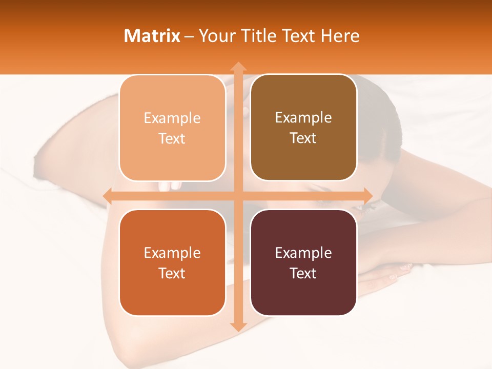 A Woman Laying On A Bed With Her Hands On Her Chest PowerPoint Template