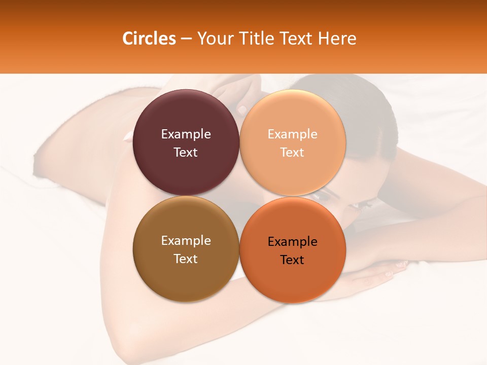 A Woman Laying On A Bed With Her Hands On Her Chest PowerPoint Template