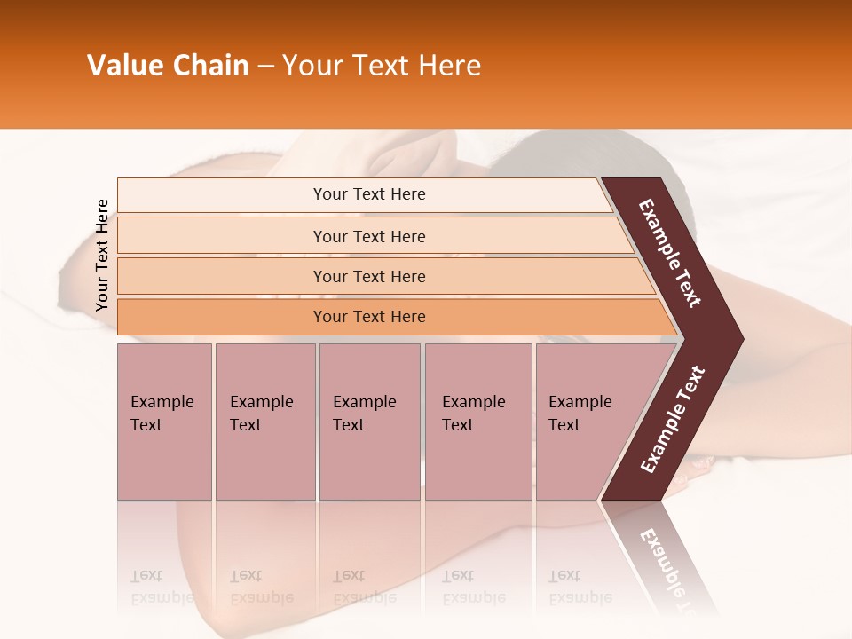 A Woman Laying On A Bed With Her Hands On Her Chest PowerPoint Template