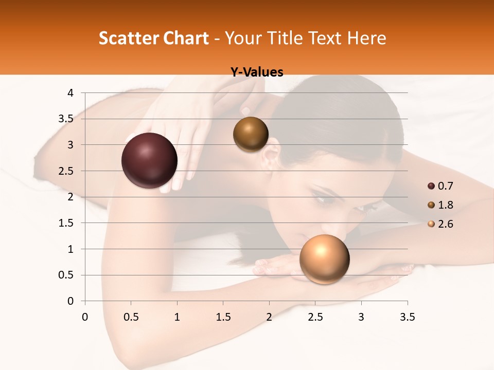A Woman Laying On A Bed With Her Hands On Her Chest PowerPoint Template