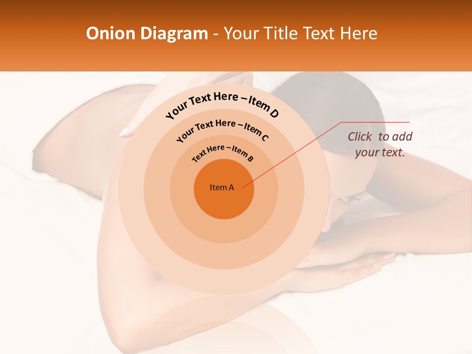 A Woman Laying On A Bed With Her Hands On Her Chest PowerPoint Template