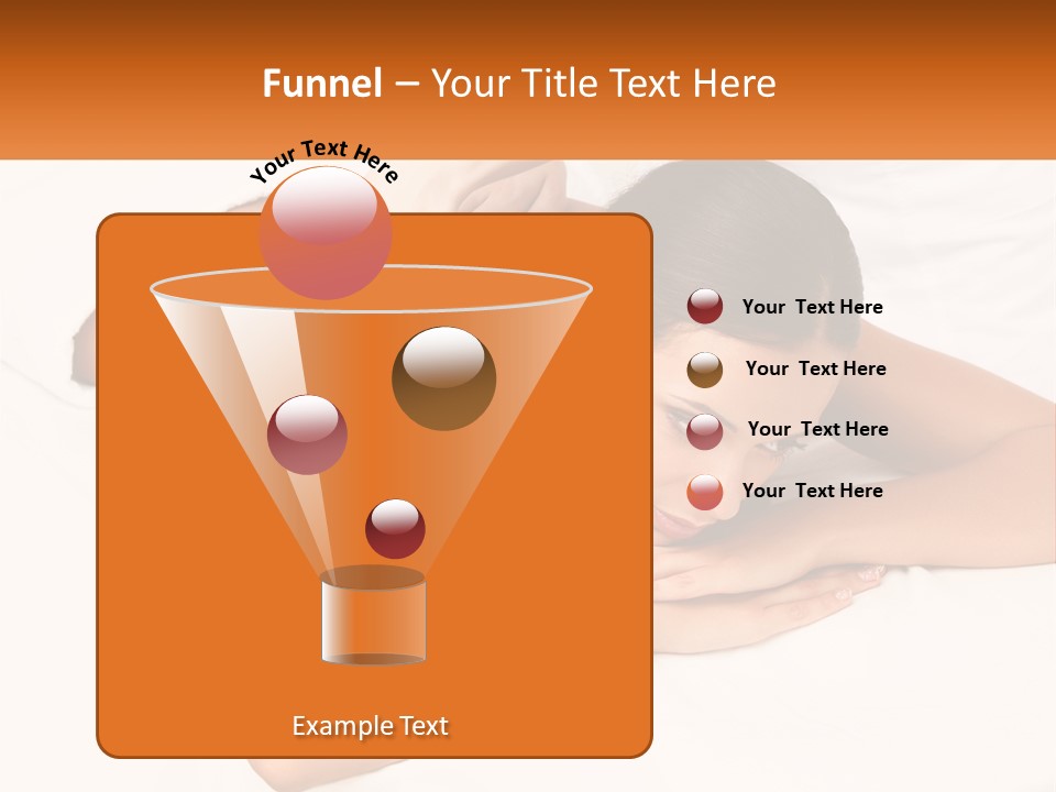 A Woman Laying On A Bed With Her Hands On Her Chest PowerPoint Template