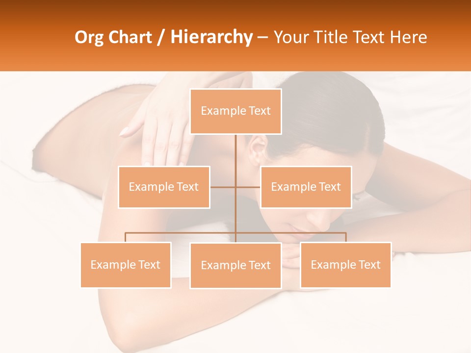 A Woman Laying On A Bed With Her Hands On Her Chest PowerPoint Template
