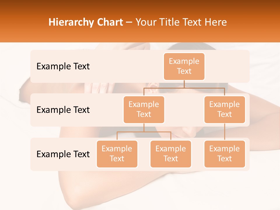 A Woman Laying On A Bed With Her Hands On Her Chest PowerPoint Template