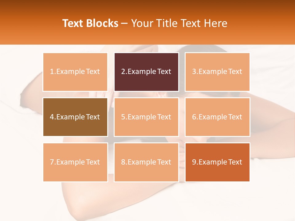 A Woman Laying On A Bed With Her Hands On Her Chest PowerPoint Template