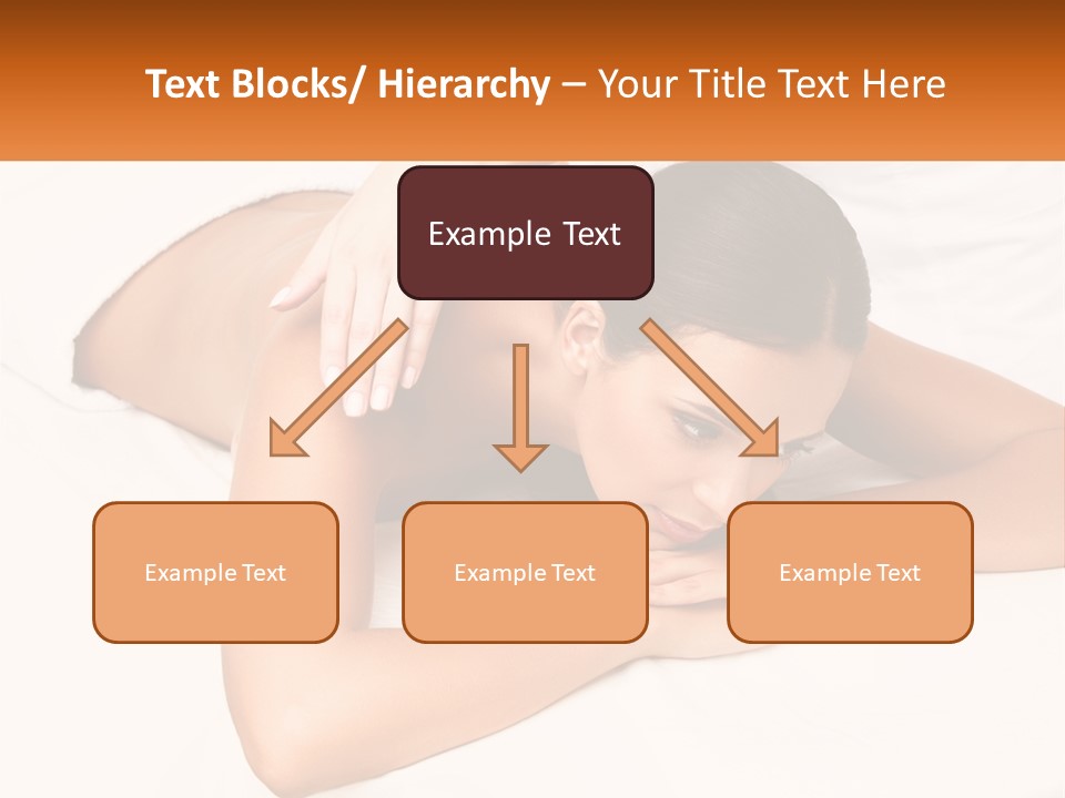 A Woman Laying On A Bed With Her Hands On Her Chest PowerPoint Template