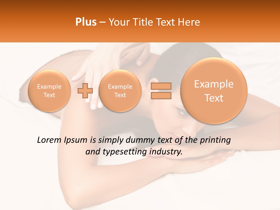 A Woman Laying On A Bed With Her Hands On Her Chest PowerPoint Template
