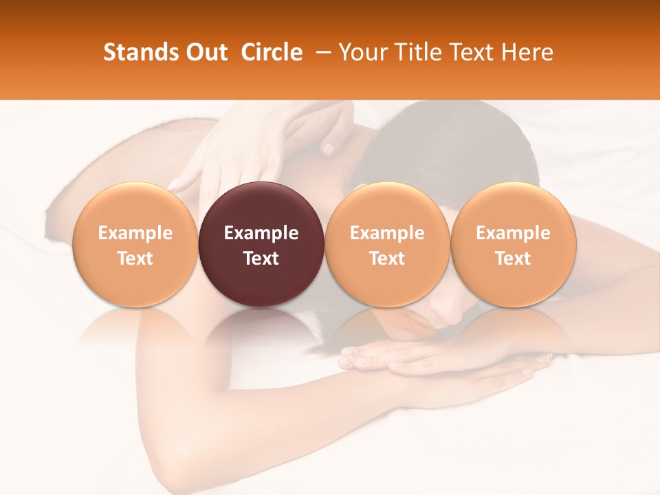 A Woman Laying On A Bed With Her Hands On Her Chest PowerPoint Template