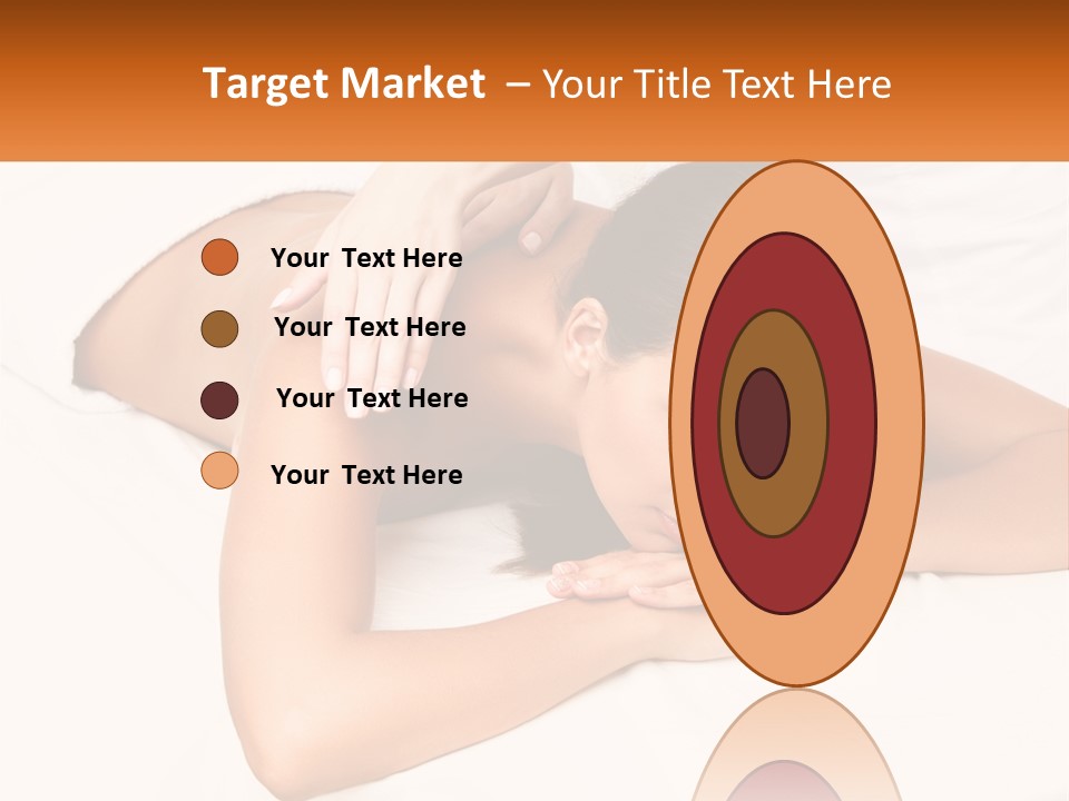 A Woman Laying On A Bed With Her Hands On Her Chest PowerPoint Template