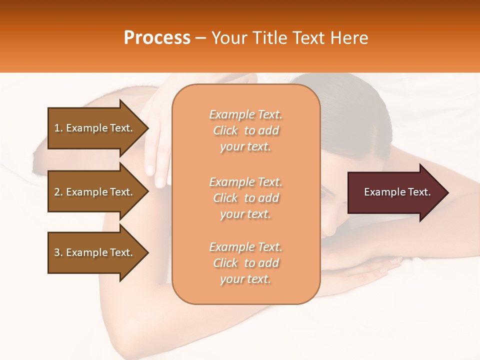 A Woman Laying On A Bed With Her Hands On Her Chest PowerPoint Template