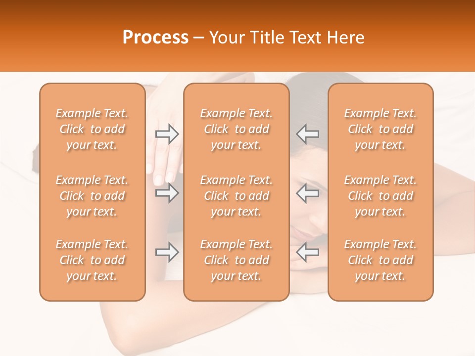 A Woman Laying On A Bed With Her Hands On Her Chest PowerPoint Template