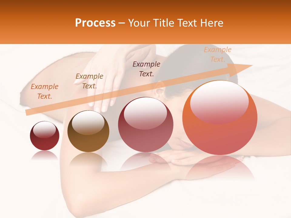 A Woman Laying On A Bed With Her Hands On Her Chest PowerPoint Template