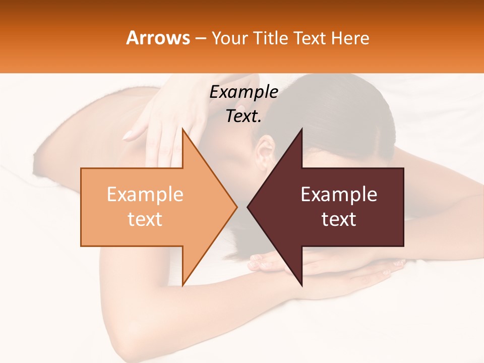 A Woman Laying On A Bed With Her Hands On Her Chest PowerPoint Template