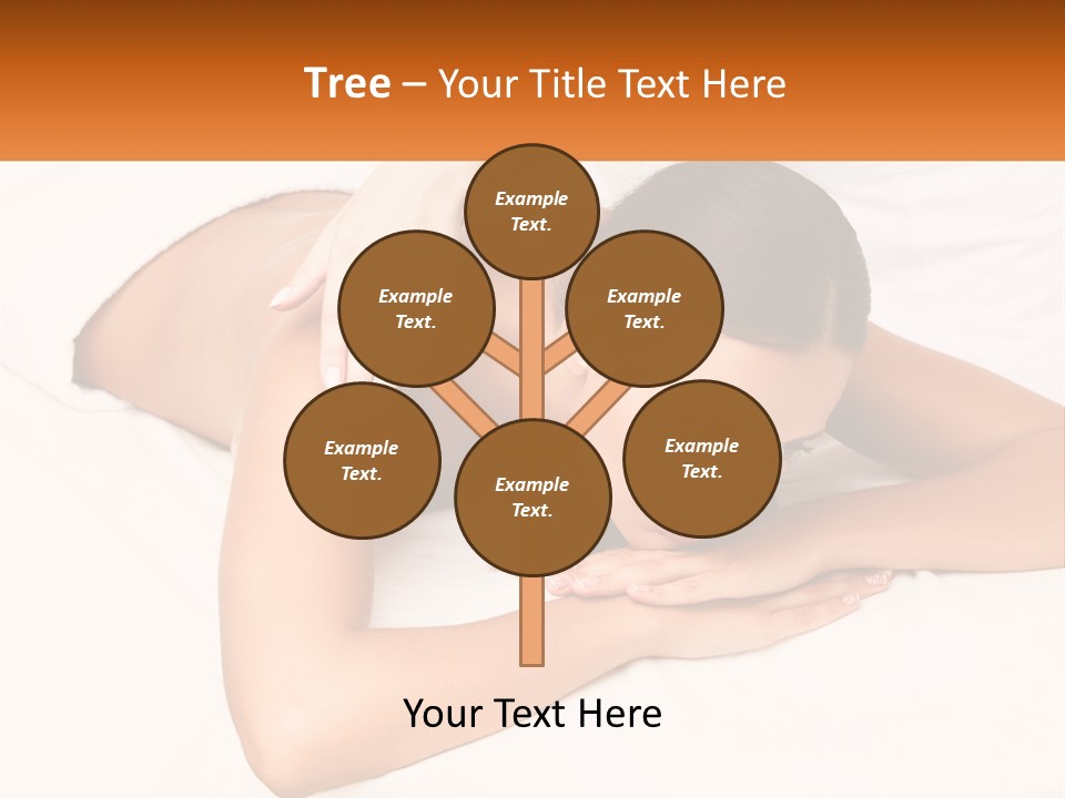 A Woman Laying On A Bed With Her Hands On Her Chest PowerPoint Template