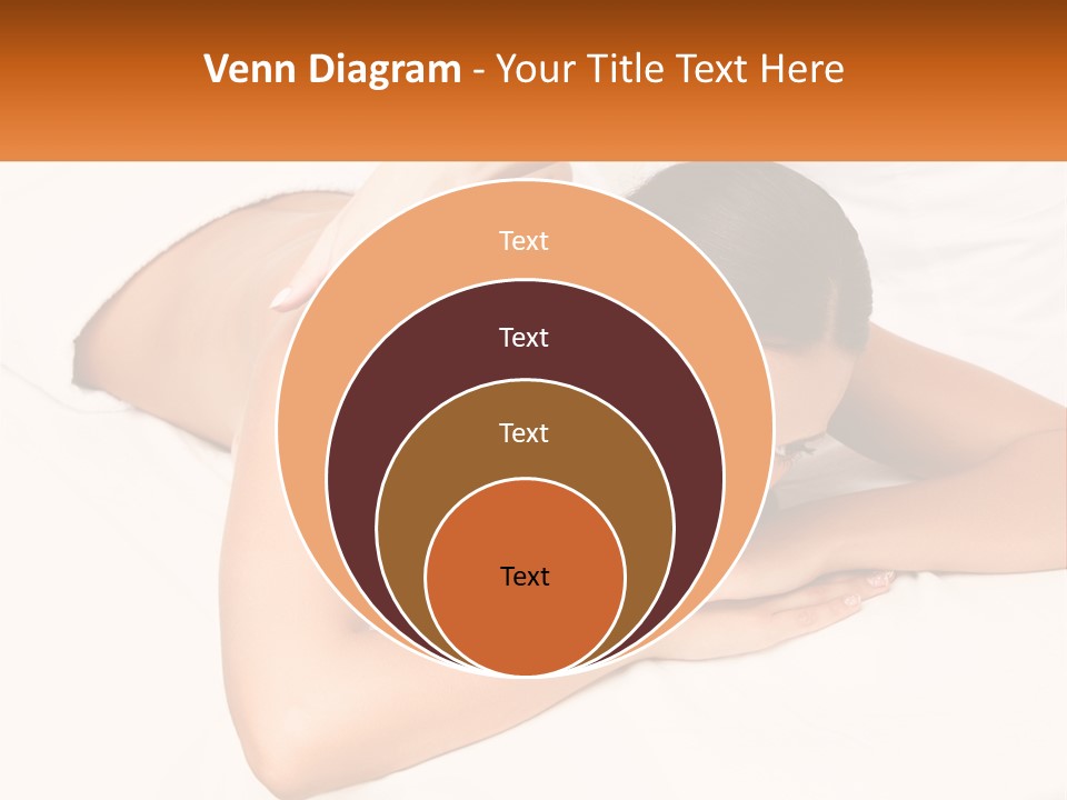 A Woman Laying On A Bed With Her Hands On Her Chest PowerPoint Template