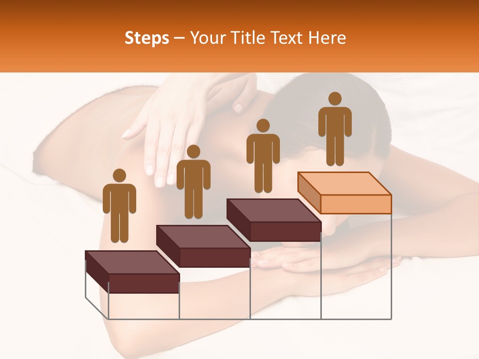 A Woman Laying On A Bed With Her Hands On Her Chest PowerPoint Template