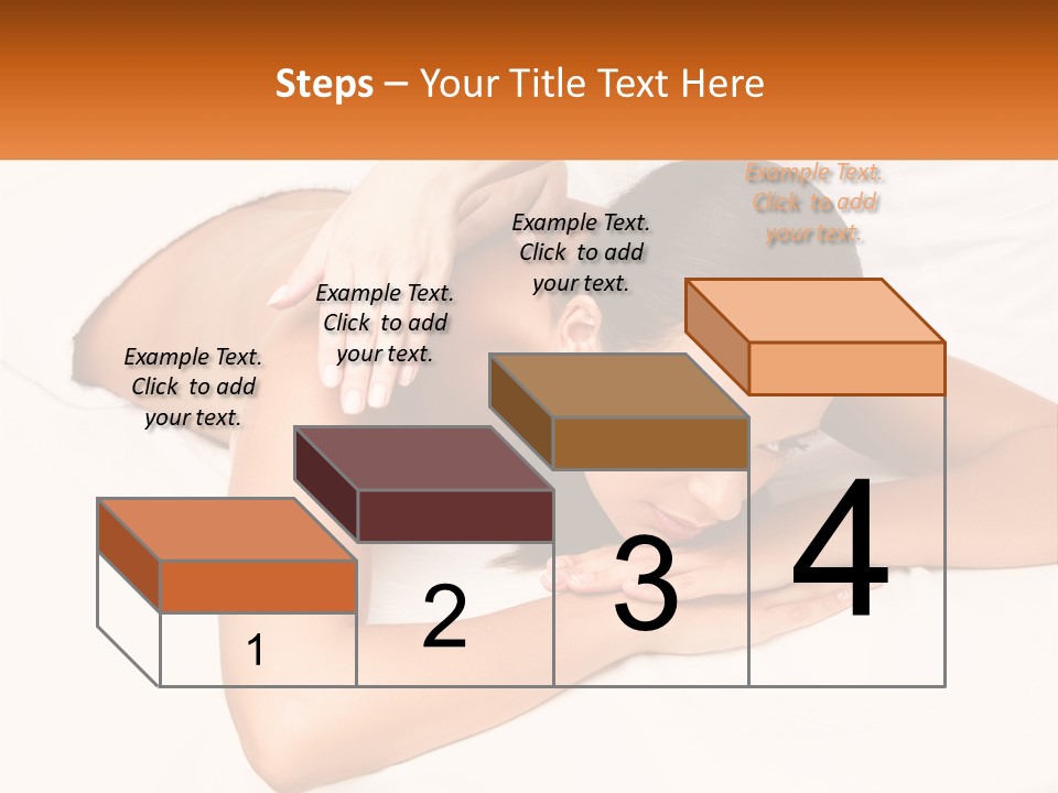 A Woman Laying On A Bed With Her Hands On Her Chest PowerPoint Template