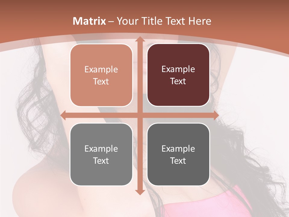 A Woman In A Pink Dress Posing For A Picture PowerPoint Template