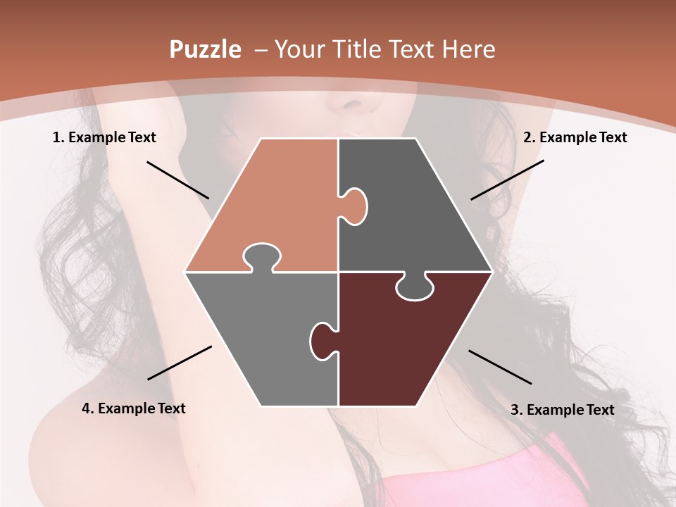 A Woman In A Pink Dress Posing For A Picture PowerPoint Template