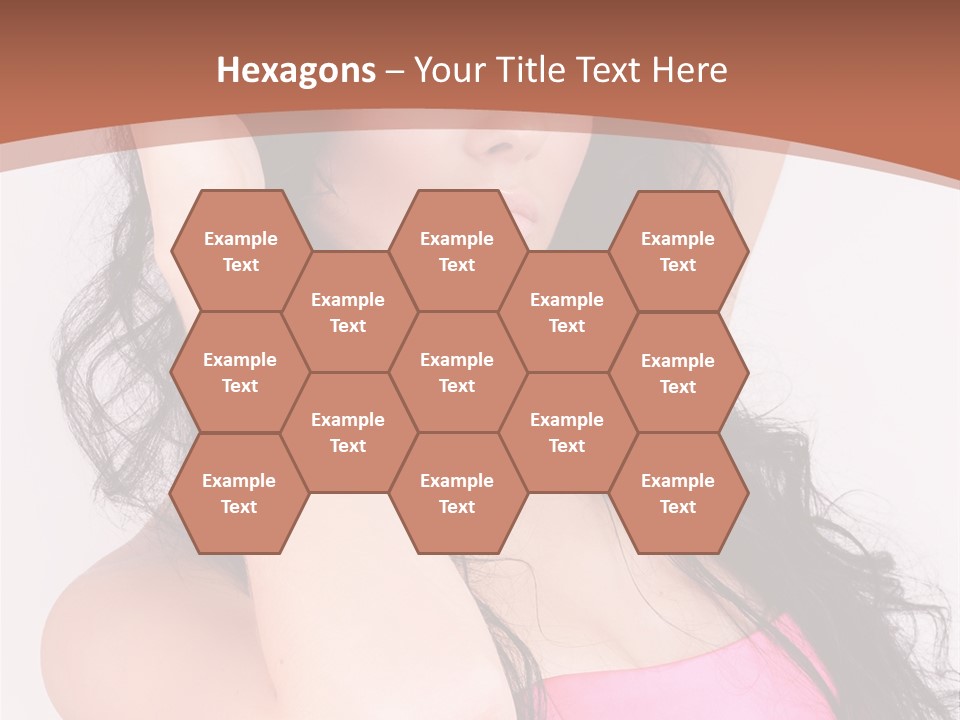 A Woman In A Pink Dress Posing For A Picture PowerPoint Template