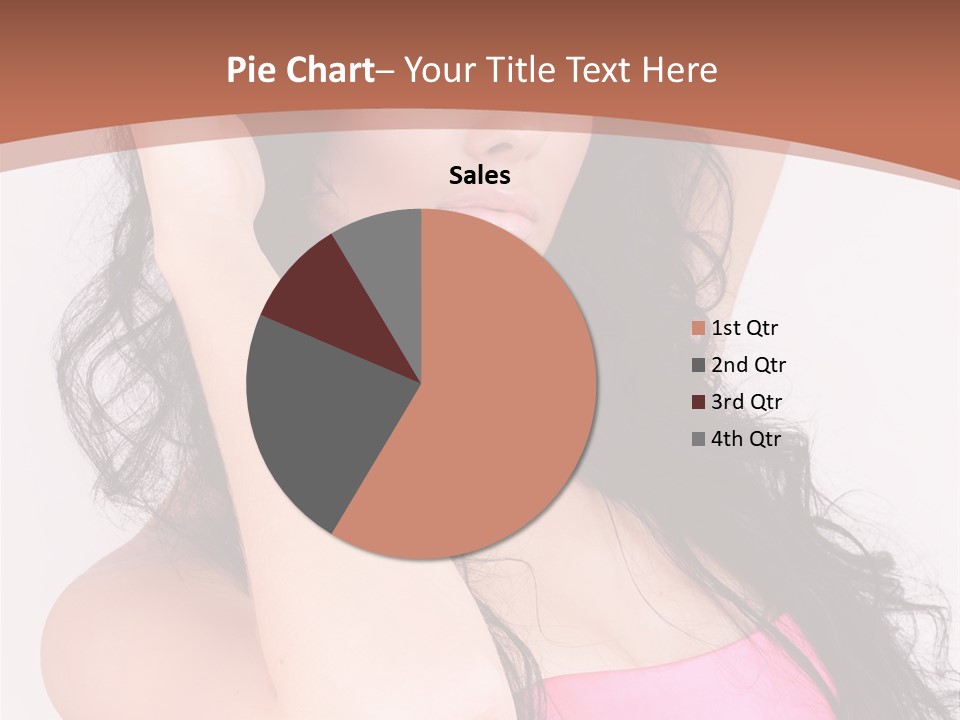 A Woman In A Pink Dress Posing For A Picture PowerPoint Template