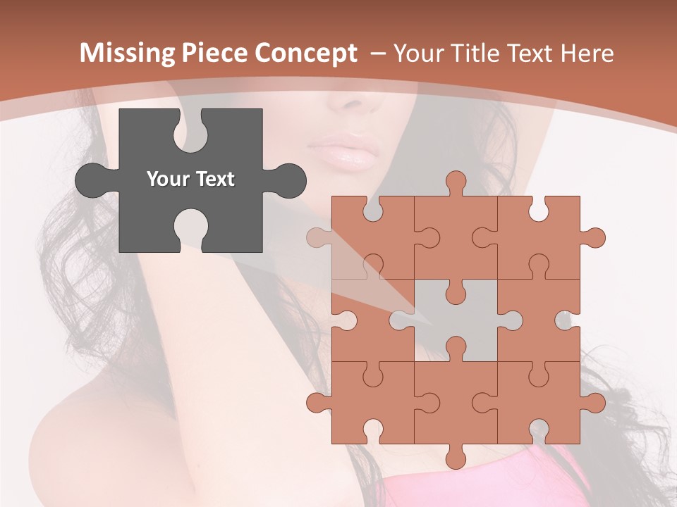 A Woman In A Pink Dress Posing For A Picture PowerPoint Template