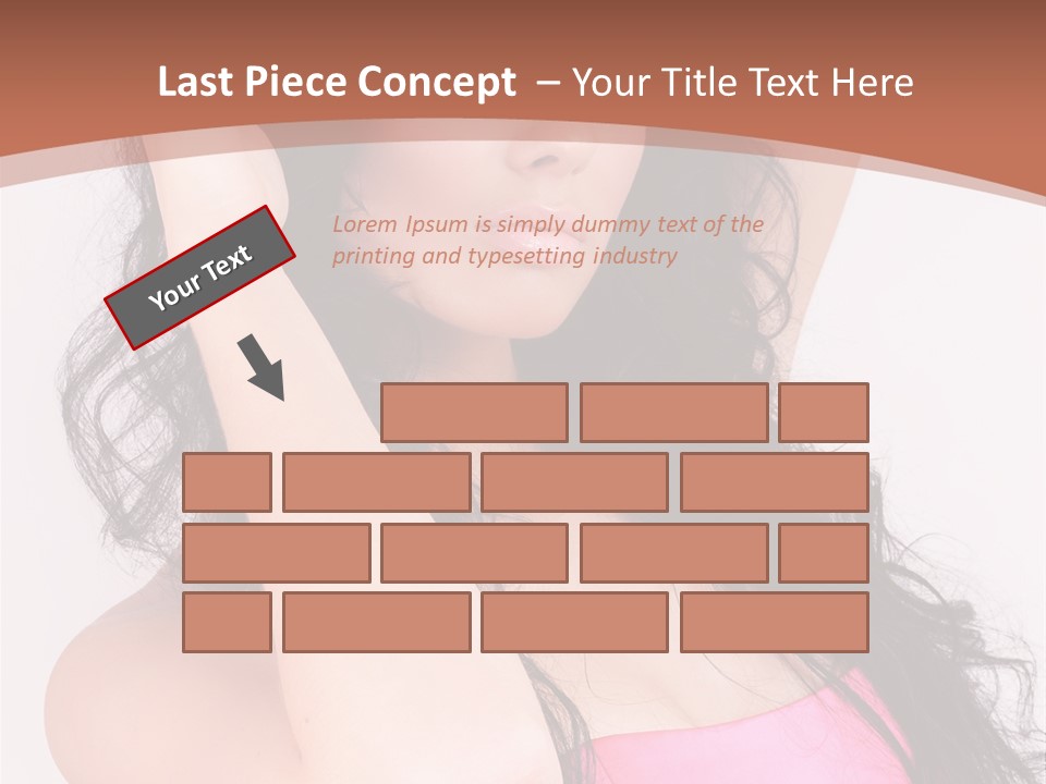A Woman In A Pink Dress Posing For A Picture PowerPoint Template