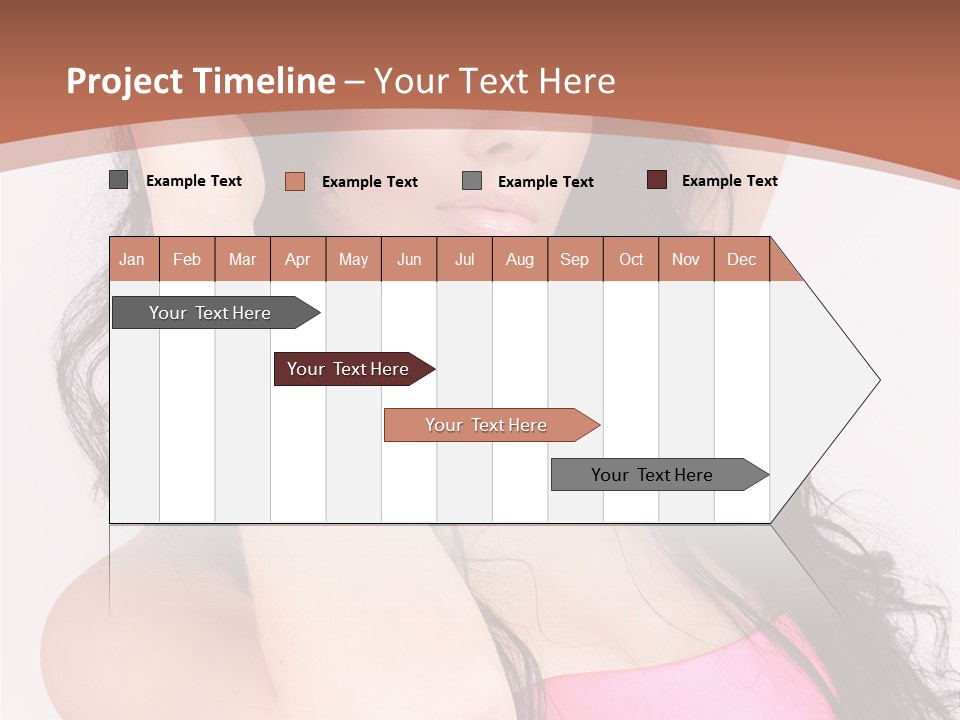 A Woman In A Pink Dress Posing For A Picture PowerPoint Template