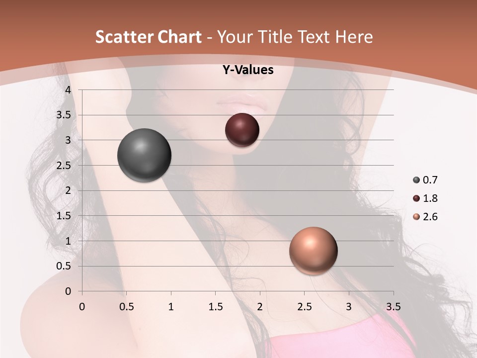 A Woman In A Pink Dress Posing For A Picture PowerPoint Template