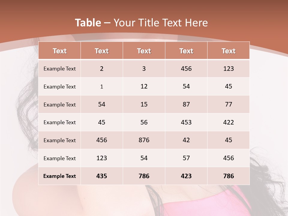 A Woman In A Pink Dress Posing For A Picture PowerPoint Template