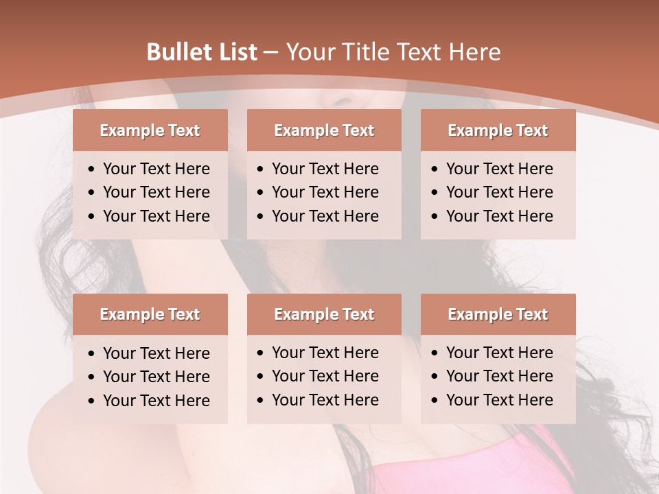 A Woman In A Pink Dress Posing For A Picture PowerPoint Template