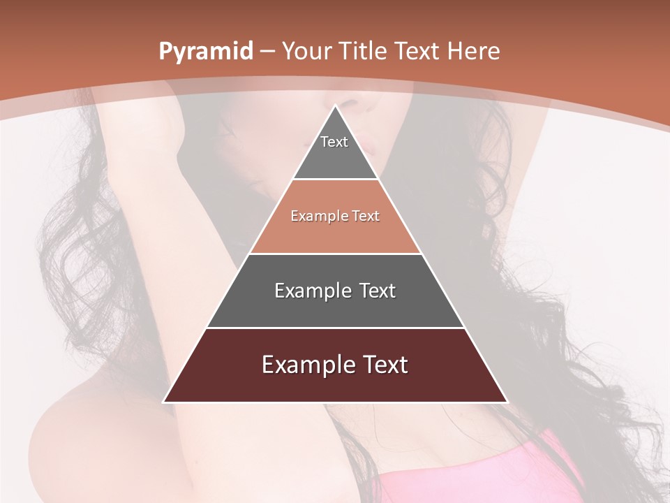 A Woman In A Pink Dress Posing For A Picture PowerPoint Template