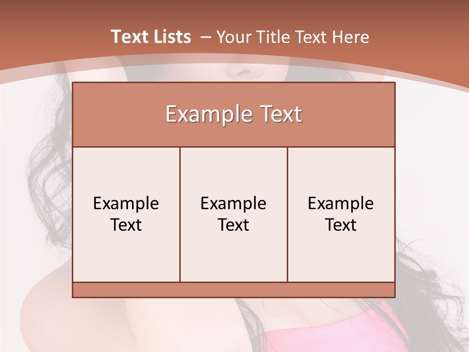 A Woman In A Pink Dress Posing For A Picture PowerPoint Template