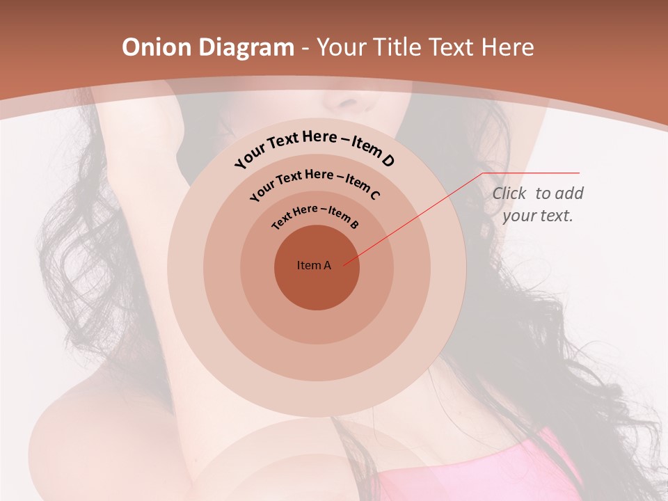 A Woman In A Pink Dress Posing For A Picture PowerPoint Template