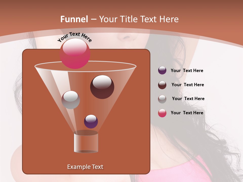 A Woman In A Pink Dress Posing For A Picture PowerPoint Template