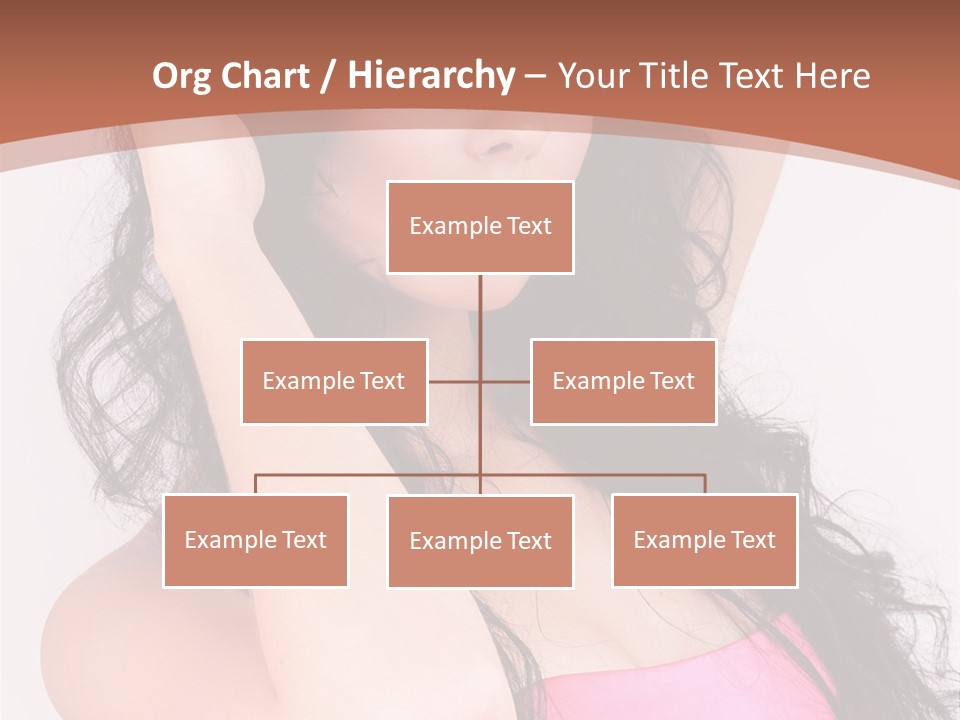 A Woman In A Pink Dress Posing For A Picture PowerPoint Template