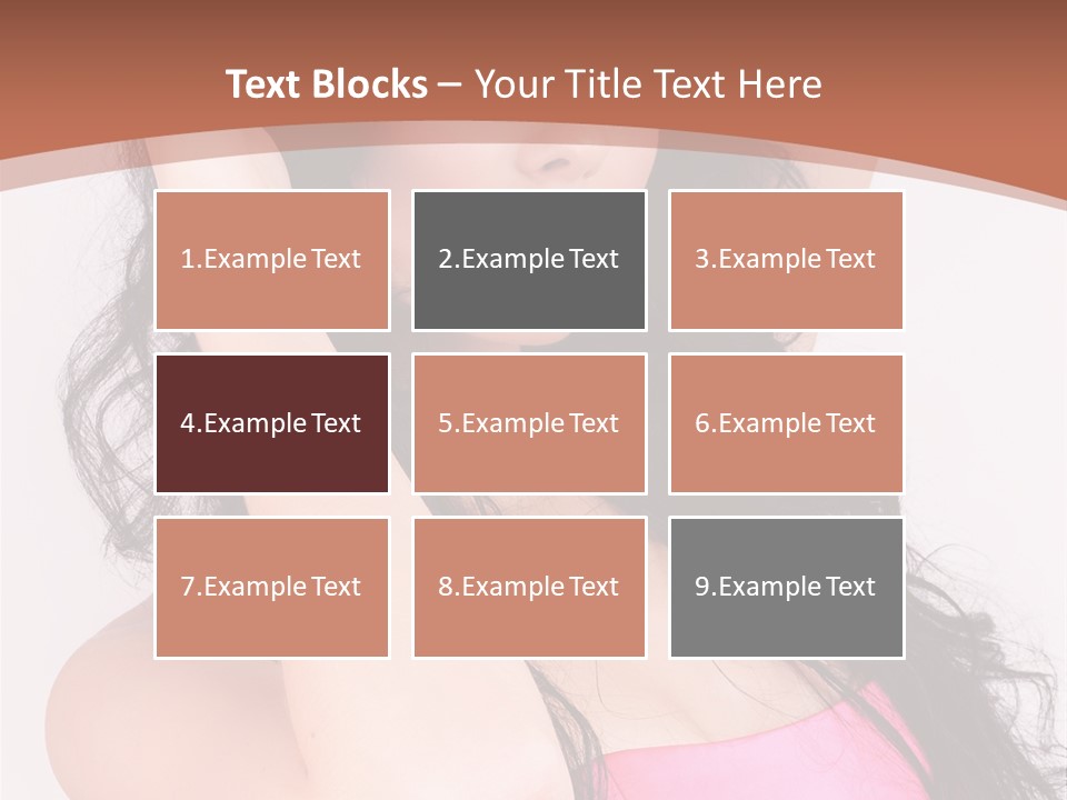 A Woman In A Pink Dress Posing For A Picture PowerPoint Template