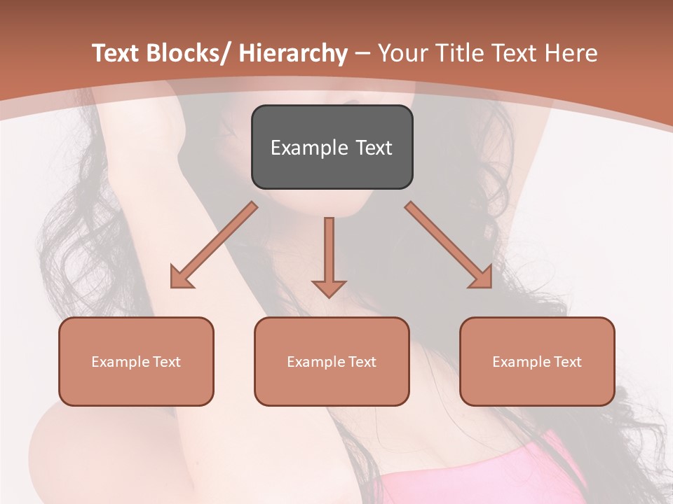 A Woman In A Pink Dress Posing For A Picture PowerPoint Template