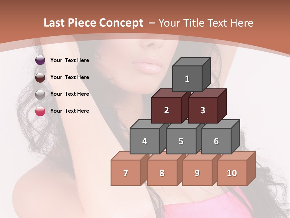 A Woman In A Pink Dress Posing For A Picture PowerPoint Template