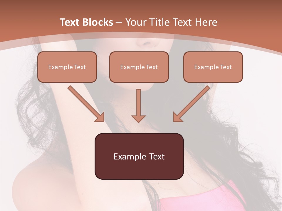 A Woman In A Pink Dress Posing For A Picture PowerPoint Template