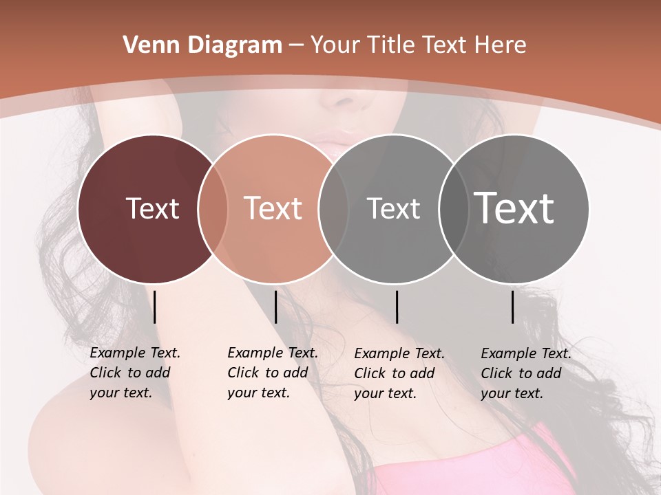 A Woman In A Pink Dress Posing For A Picture PowerPoint Template