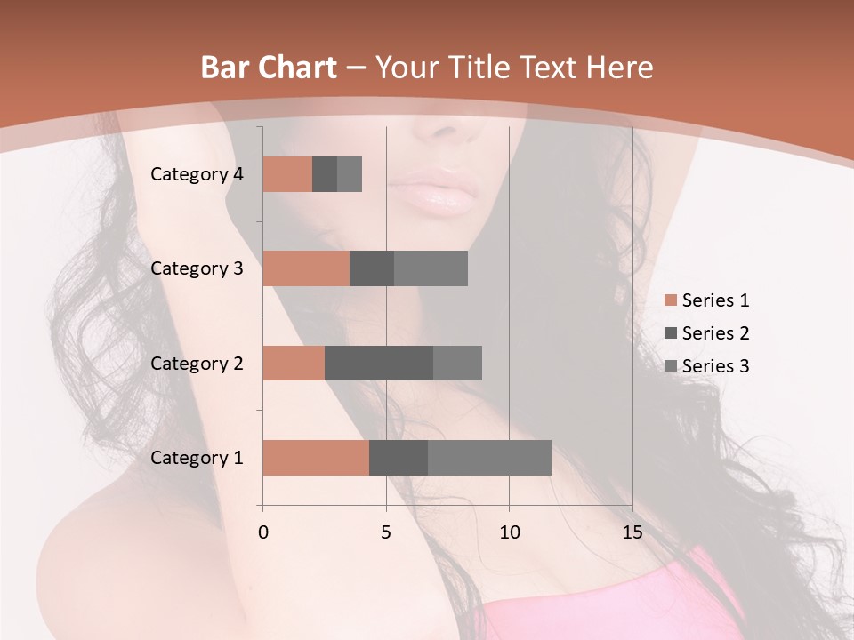 A Woman In A Pink Dress Posing For A Picture PowerPoint Template