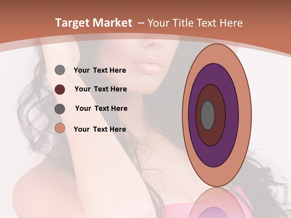 A Woman In A Pink Dress Posing For A Picture PowerPoint Template