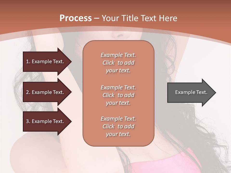 A Woman In A Pink Dress Posing For A Picture PowerPoint Template