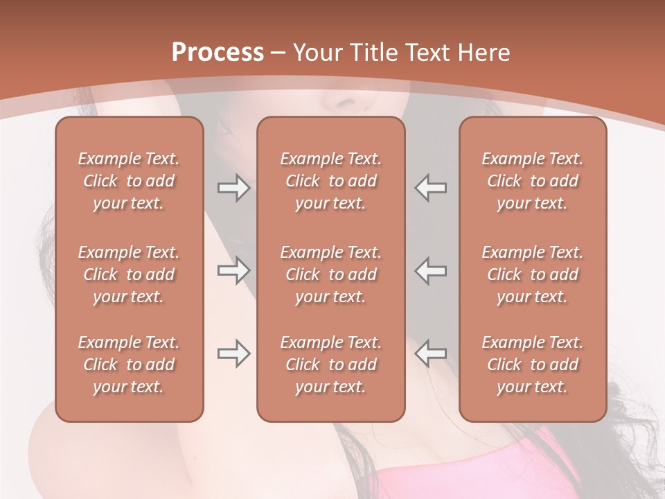 A Woman In A Pink Dress Posing For A Picture PowerPoint Template