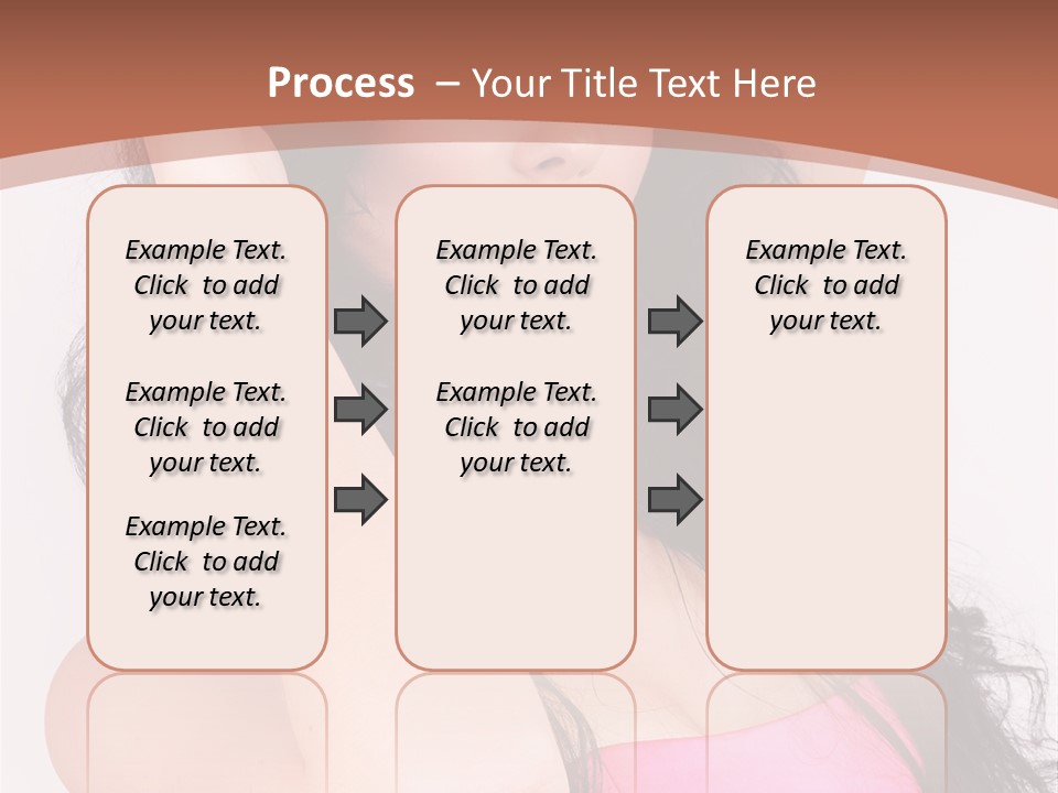 A Woman In A Pink Dress Posing For A Picture PowerPoint Template