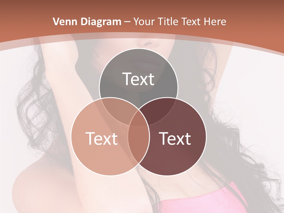 A Woman In A Pink Dress Posing For A Picture PowerPoint Template