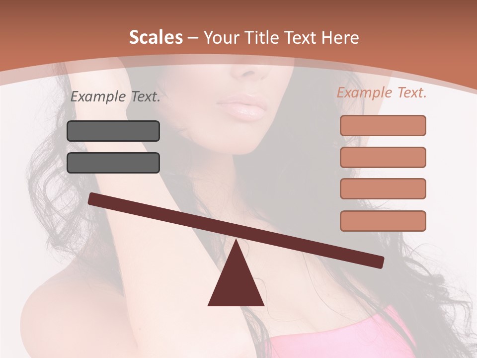 A Woman In A Pink Dress Posing For A Picture PowerPoint Template