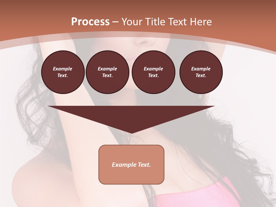 A Woman In A Pink Dress Posing For A Picture PowerPoint Template