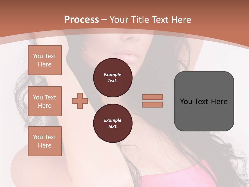 A Woman In A Pink Dress Posing For A Picture PowerPoint Template